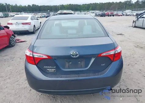 2016 Toyota Corolla Le z USA, uszkodzony, nr VIN 2T1BURHE1GC578139